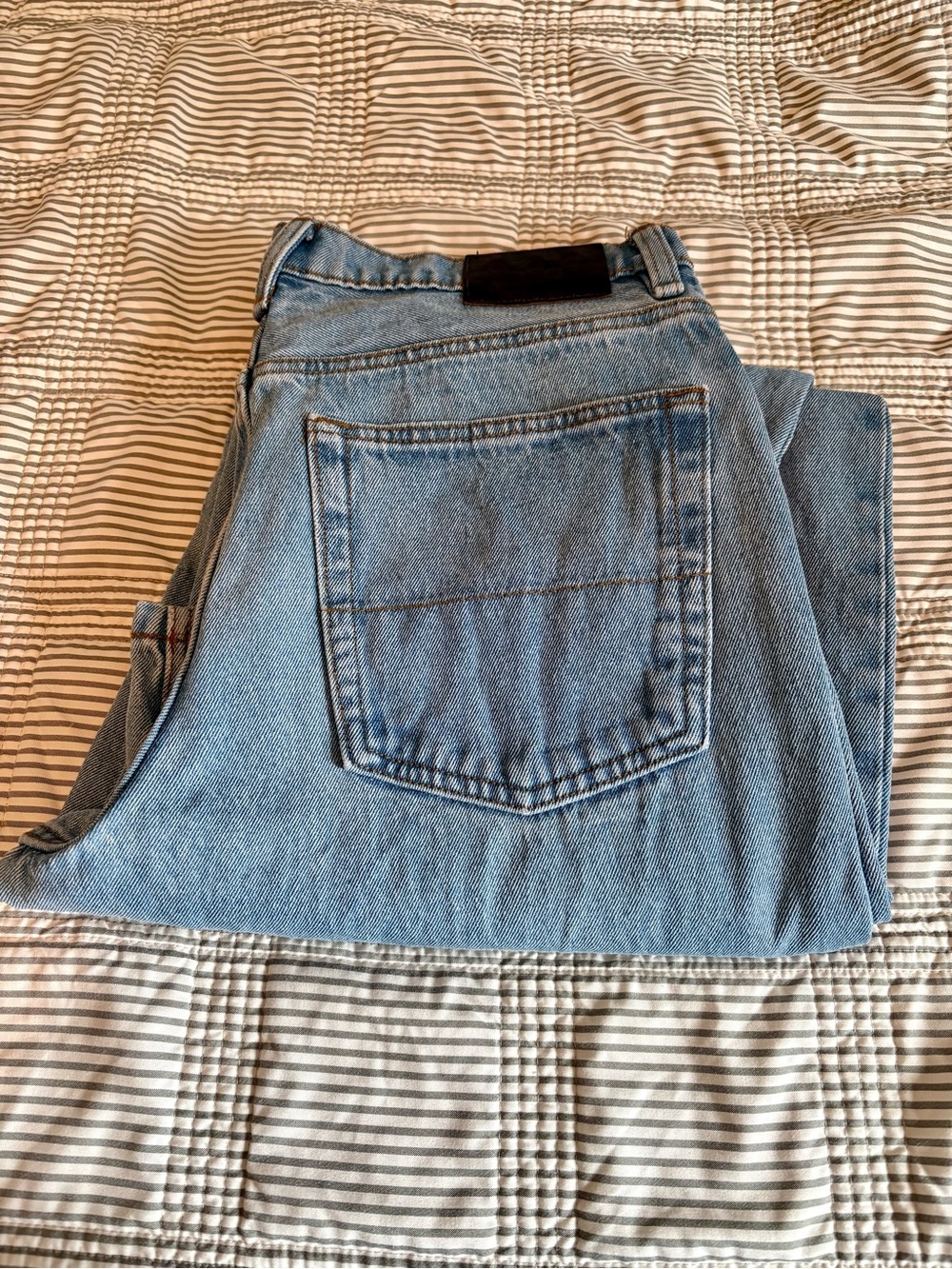 VANs Check 5 Baggy Fit Men’s Jeans - Light Blue Like New 30x32